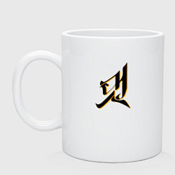 Кружка керамическая Лого Ateez, цвет: белый