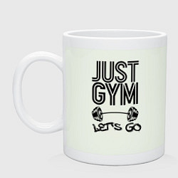 Кружка керамическая Just gym, цвет: фосфор