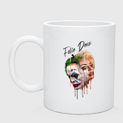 Кружка керамическая Folie a Deux - Joker, цвет: белый