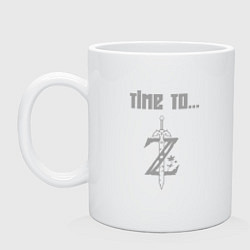 Кружка керамическая Time to legend of zelda, цвет: белый