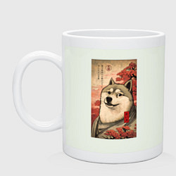 Кружка керамическая Doge meme - japan style, цвет: фосфор