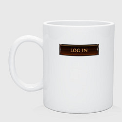 Кружка керамическая Path of Exile 2 Login, цвет: белый
