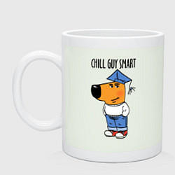 Кружка керамическая Chill guy smart, цвет: фосфор