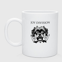 Кружка керамическая Joy Division - rock dog, цвет: белый