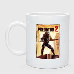 Кружка керамическая Predator 2, цвет: белый