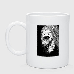 Кружка керамическая Слипкнот кори тейлор, цвет: белый