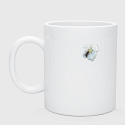 Кружка керамическая Весна, цвет: белый