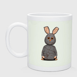 Кружка керамическая Cartoon hare character, цвет: фосфор