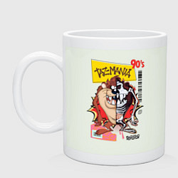 Кружка керамическая Taz mania - тасманский дьявол, цвет: фосфор