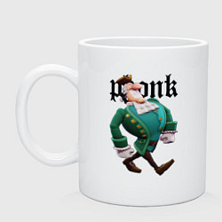 Кружка керамическая Остров сокровищ - Ливси идет под фонк, цвет: белый