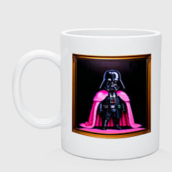Кружка керамическая Дарт Вейдер лего, цвет: белый