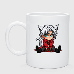 Кружка керамическая Chibi Dante - Devil May Cry, цвет: белый