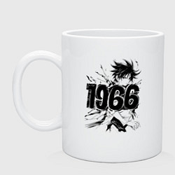 Кружка керамическая Аниме 1966, цвет: белый