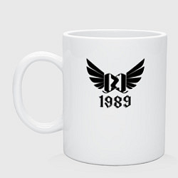 Кружка керамическая Крылатый 1989, цвет: белый