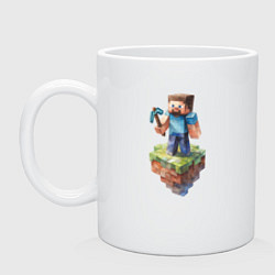 Кружка керамическая Steve, цвет: белый