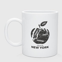 Кружка керамическая The city - New York, цвет: белый