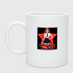 Кружка керамическая Back to the USSR, цвет: белый