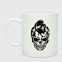 Кружка керамическая Зомби стиляга, цвет: фосфор