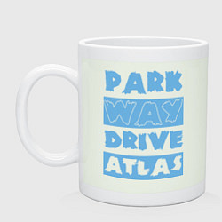 Кружка керамическая Park Way Drive Atlas, цвет: фосфор