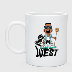 Кружка керамическая Kanye West Boy, цвет: белый