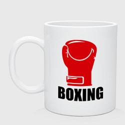 Кружка керамическая Boxing Rage, цвет: белый