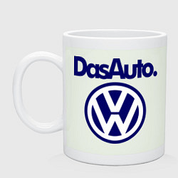 Кружка керамическая Volkswagen Das Auto, цвет: фосфор