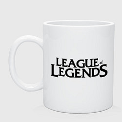 Кружка керамическая League of legends, цвет: белый