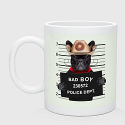 Кружка керамическая Bad Boy: Dog, цвет: фосфор