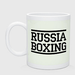 Кружка керамическая Russia boxing, цвет: фосфор