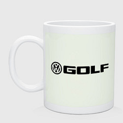 Кружка керамическая Volkswagen Golf, цвет: фосфор