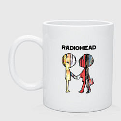 Кружка керамическая Radiohead Peoples, цвет: белый