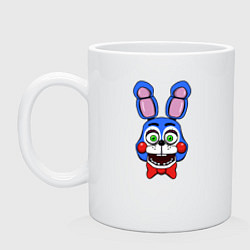 Кружка керамическая Toy Bonnie FNAF, цвет: белый