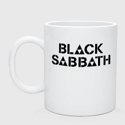 Кружка керамическая Black Sabbath, цвет: белый