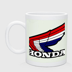 Кружка керамическая Honda, цвет: фосфор