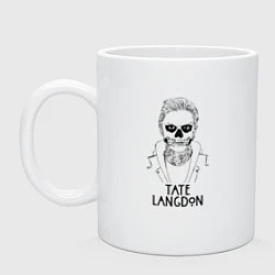 Кружка керамическая Tate Langdon, цвет: белый