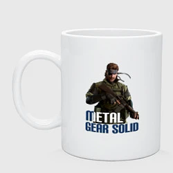 Кружка керамическая Metal Gear Solid, цвет: белый