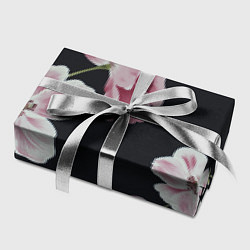 Бумага для упаковки Цветы на черном фоне, цвет: 3D-принт — фото 2