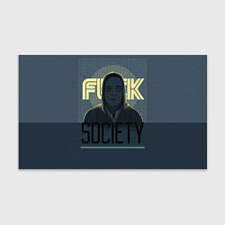 Бумага для упаковки Fuck Society, цвет: 3D-принт