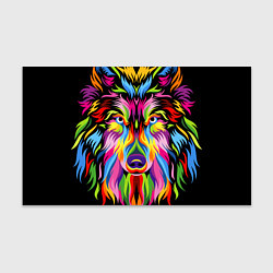 Бумага для упаковки Neon wolf, цвет: 3D-принт