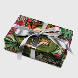 Бумага для упаковки Тигр кусает змею, цвет: 3D-принт — фото 2