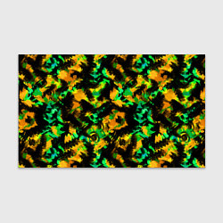 Бумага для упаковки Абстрактный желто-зеленый узор, цвет: 3D-принт