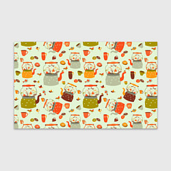 Бумага для упаковки Осенние чаепитие, цвет: 3D-принт