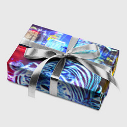 Бумага для упаковки Плывущий неоновый тигр, цвет: 3D-принт — фото 2