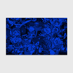 Бумага для упаковки SONIC BLUE PATTERN СИНИЙ ЁЖ, цвет: 3D-принт