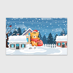 Бумага для упаковки Тигренок новый год, цвет: 3D-принт