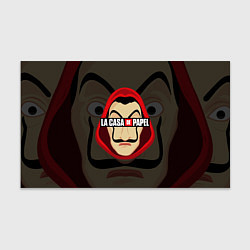 Бумага для упаковки БУМАЖНЫЙ ДОМ, ЛИЦО ДАЛИ LA CASA DE PAPEL, цвет: 3D-принт