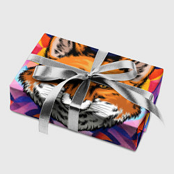 Бумага для упаковки АБСТРАКЦИЯ И ГОЛОВА ЛИСЫ FOX HEAD, цвет: 3D-принт — фото 2