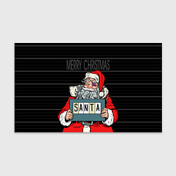 Бумага для упаковки Merry Christmas: Санта с синяком, цвет: 3D-принт