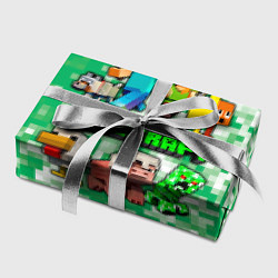 Бумага для упаковки Minecraft персонажи мобы, цвет: 3D-принт — фото 2