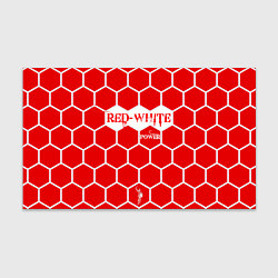 Бумага для упаковки Красно-Белая Сила, цвет: 3D-принт